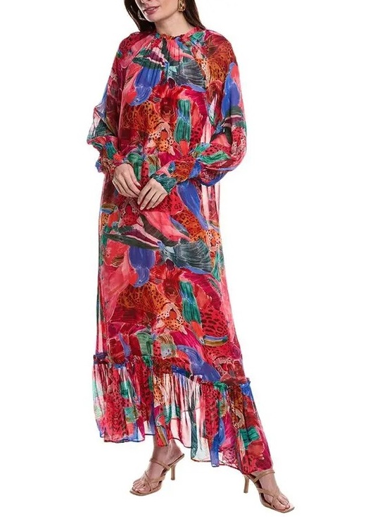 FARM Rio Dresses & Skirts - FARM Rio Animal Collage Maxi Dress